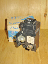 Siemens (Ite) Bulldog Pushmatic 20 Amp 1 Pole Circuit Breaker (P120) ~ Rare! - £31.52 GBP