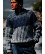 KNIT MEN WOMEN PATONS 472 CHUNKY CHOICE - SWEATERS VEST DRESSY CASUAL - £3.93 GBP