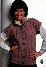 BEST VESTS EVER KNITS VOLUME 2 PATONS BEEHIVE #468 WOMEN MENS - $4.98