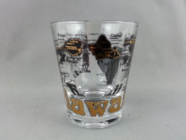 Vintage Hawaii shot Glass - Black Graphic with Gold Trimming - In Mint C... - $29.00
