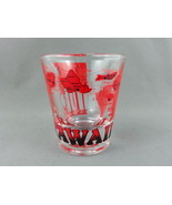 Vintage Hawaii shot Glass - Red Graphic with Black Outline - In Mint Con... - $39.75 CAD