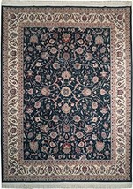 Dark Green 9x12 Hand made Fine Wool Quality Rug - £1,522.86 GBP