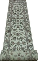 2.6 x 20 LONG RUNNER Handmade Wool&amp;Silk Hallway Rug [Kitchen] - £939.86 GBP