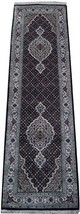 Handmade 8&#39; Wool &amp; Silk Persian Design Tabriz Runner [Kitchen] - £441.94 GBP