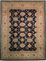 D. Blue 8x10 Carpet Decor Chobi Peshawar Ziglar Rug - £982.39 GBP
