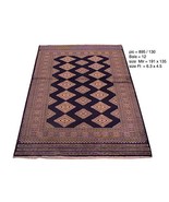 Traditional 4&#39; x 6&#39; Silk Highlights Rug Oriental Jaldar Bokhara Rug - £430.53 GBP
