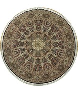 Isfahan 10' x 10' Handmade Wool&Silk NEW Fine Round Rug - £2,037.67 GBP