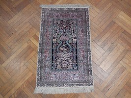 Birds Nest Handmade 3x4 Fine Quality Silk Rug - £563.92 GBP