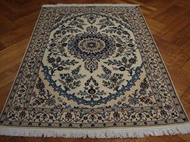 SIGNED Habibian 3x5 Ivory Persian Nain Rug 500 KPSI - $980.00