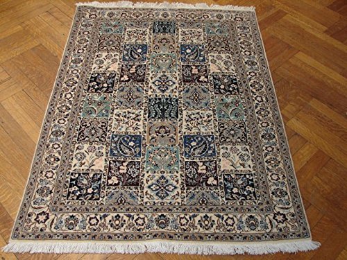 Primary image for SYUNNING 3x4 Silk&Wool Persian Nain Rug HAND KNOTTED IRAN