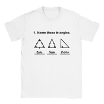 Funny tee shirt T-shirt apparel nerd geek bob sam kevin summer holiday triangle - £19.95 GBP+