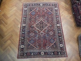 Genuine Hand Knotted 7x10 Antique Persian Heriz Rug - £1,551.15 GBP