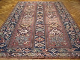 Unique 7x10 Hand Woven Needlepoint Multi Color Rug - £546.04 GBP