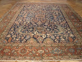 9x12 Antique Heriz Rug Handamde Persian Vintage Carpet - £2,388.39 GBP