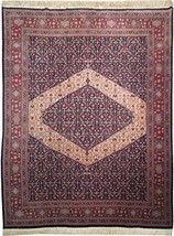 Handmade 8x10 Soft Wool&amp;Silk Quality Mahi Tabriz Rug - £1,958.42 GBP