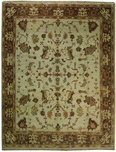 Oushak 8&#39; X 10&#39; Indian Rug   Soft Natural Wool - £714.43 GBP