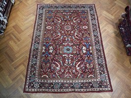 Handmade 7x11 Oriental Persian Heriz Wool Rug 1950&#39;s - £1,611.38 GBP