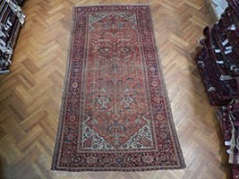 6x13 Antique Persian Rug Handmade Rare Odd Size - £2,026.41 GBP