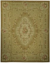 8&#39; x 10&#39; Flat Weave Aubusson Needle Point Rug - £658.02 GBP