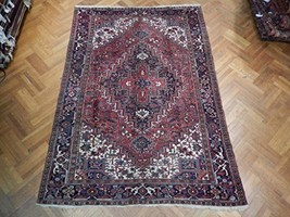 Oriental Hand Knotted 8x11 Authentic Persian Heriz Rug - £1,803.76 GBP