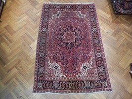 Genuine Handmade 7x10 Red Persian Heriz Area Rug 1970&#39;s - £1,441.48 GBP