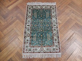 Oriental Sarouk Design Handmade 3x4 Fine Silk Rug - £564.02 GBP