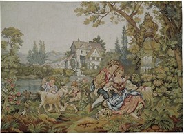 Happy Country Family 3x4 needlepoint Tapestry Wall Art - £577.34 GBP