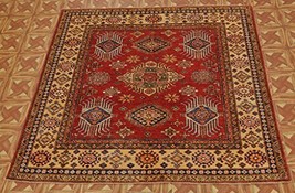 Super Kazak 6&#39; X 6&#39; Fine Quality Cehchenya Weavers Rug Caucasian Mountains - £722.92 GBP