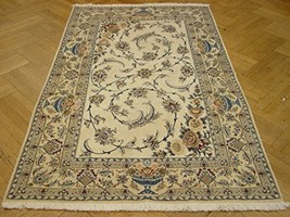 One of a Kind Masterpice 4x7 hand knotted Finer Persian Nain SIGNED Habibian Rug - £1,561.88 GBP