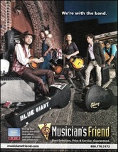 Blue Giant (band) 2010 Musician&#39;s Friend Gibson guitar advertisement ad print - £3.31 GBP