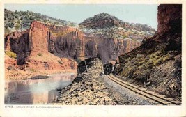 Railroad Train Grand River Canyon Colorado 1905c Detroit Publishing postcard - £5.42 GBP
