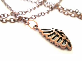 Copper Belly Chain Waist Chain with Angel Wing Charm - £17.53 GBP
