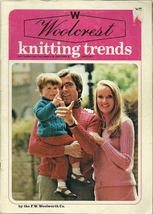 Woolcrest Knitting Trends Pattern Magazine 1st Issue F.W. Woolworth Co. 1974 - £2.38 GBP