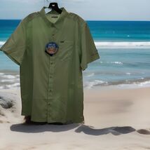 NEW Columbia Slack Tide Camp PFG Key West Green SS Button Up Shirt Men's... - $39.59