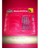 Home Gift Drill Bit Vermont American Masonry 5 Pc Carbide Tip Double Flu... - €10,64 EUR