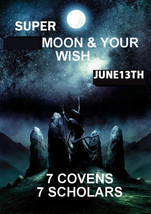 June 13-14TH Strawberry Super Full Moon Manifest Your Wish! Magick Witch Cassia4 - £157.20 GBP