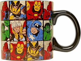 Marvel MV9134 Comics Character Grid Jumbo Ceramic Mug, 20-Ounces, BPA Free - £11.45 GBP