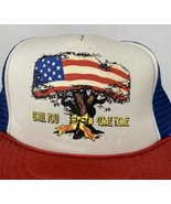 Vintage Desert Storm Trucker Hat Troops War Snapback Cap Logo 80s 90s Fo... - £15.95 GBP