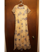 Just Kidding by Labelle Girls Yellow Floral Dress - Size 12 - $32.99