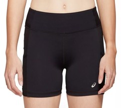 NWT Women&#39;s ASICS Mesh-Pocket 4&quot; Fitted Shorts Oxford Size M - £9.32 GBP