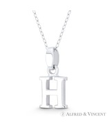 Initial Letter &quot;H&quot; 20x10mm (0.8x0.4in) Charm 3D Pendant in .925 Sterling... - $428.18 MXN+