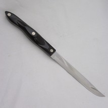 Cutco 1729 KS Petite Serrated Carver Knife Brown Handle Swirl 7&quot; Blade EUC - £33.83 GBP