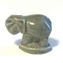 Wade Whimsy Figurine Vintage England Miniature Animal Elephant Gray Trunk Vtg - £7.74 GBP