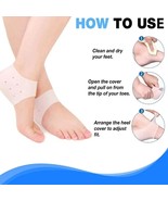 2Pcs Silicone Feet Care Socks Moisturizing Gel Heel Thin Socks with Hole... - $17.83 CAD