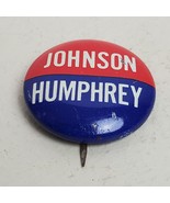 Vintage Johnson Humphrey For President Political Pin Pinback Button .75&quot; - £6.10 GBP