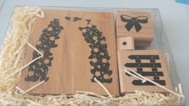 CTMH Close To My Heart Secret Garden Trellis Stamp set of 4 wood-mounted... - £3.98 GBP