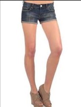 NEW BLANKNYC Fitted Cuff Short Raw Hemmed Destructed Jean Shorts (Size 31) - $78 - £19.71 GBP