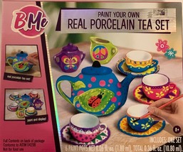 B.Me Paint Your Own Real Porcelain Tea Set, See Description Below for Contents - £15.60 GBP