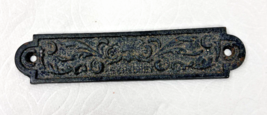 Cast Iron Metal La Creuset Plaque Plate 6 1/8 x 1 3/8 inches Raised Design - $14.36