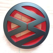 VW Front Grille Gloss Matte Black Red Emblems - Golf MK5 04-09 Polo 02-1... - $15.19